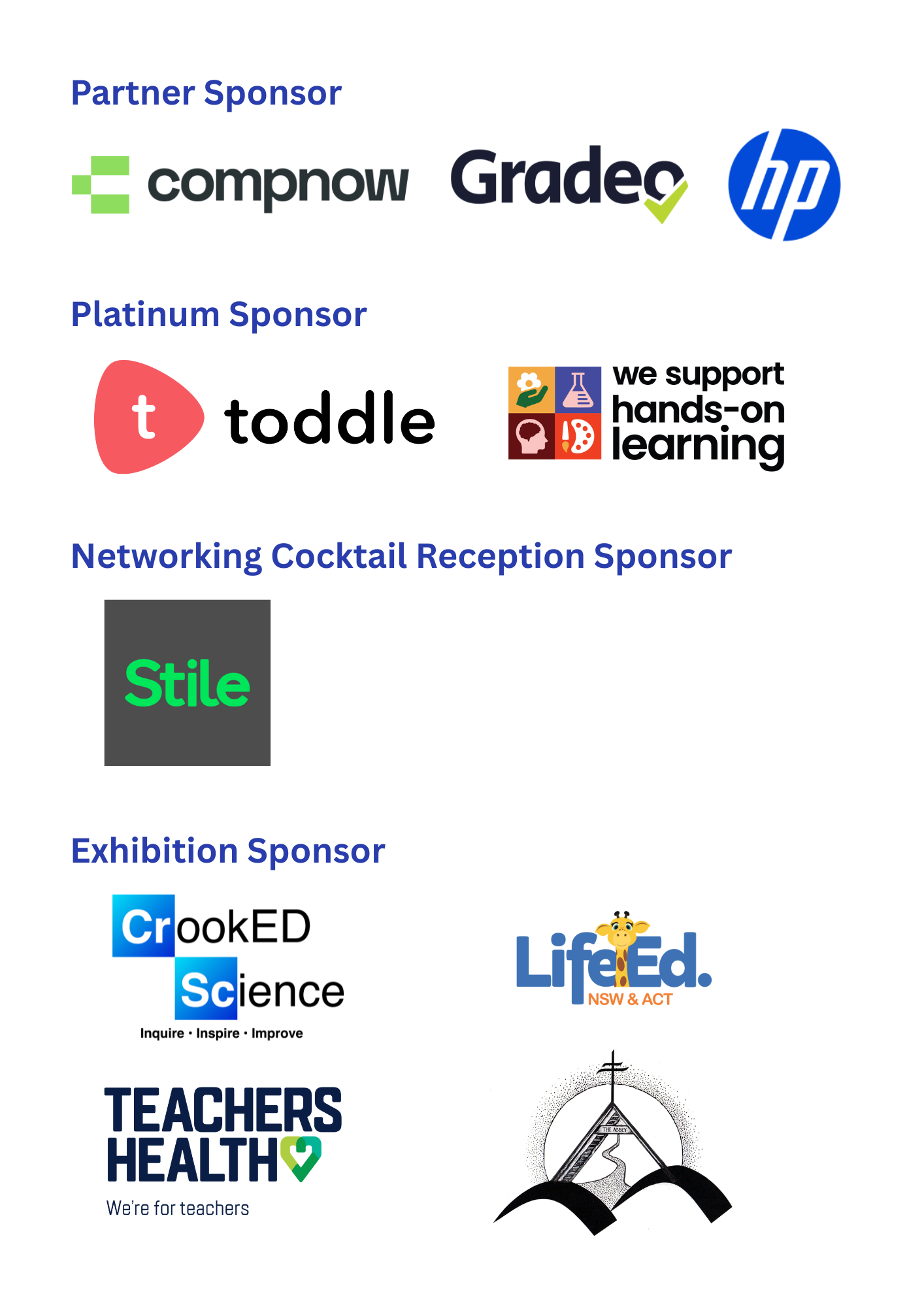 Logos of sponsors