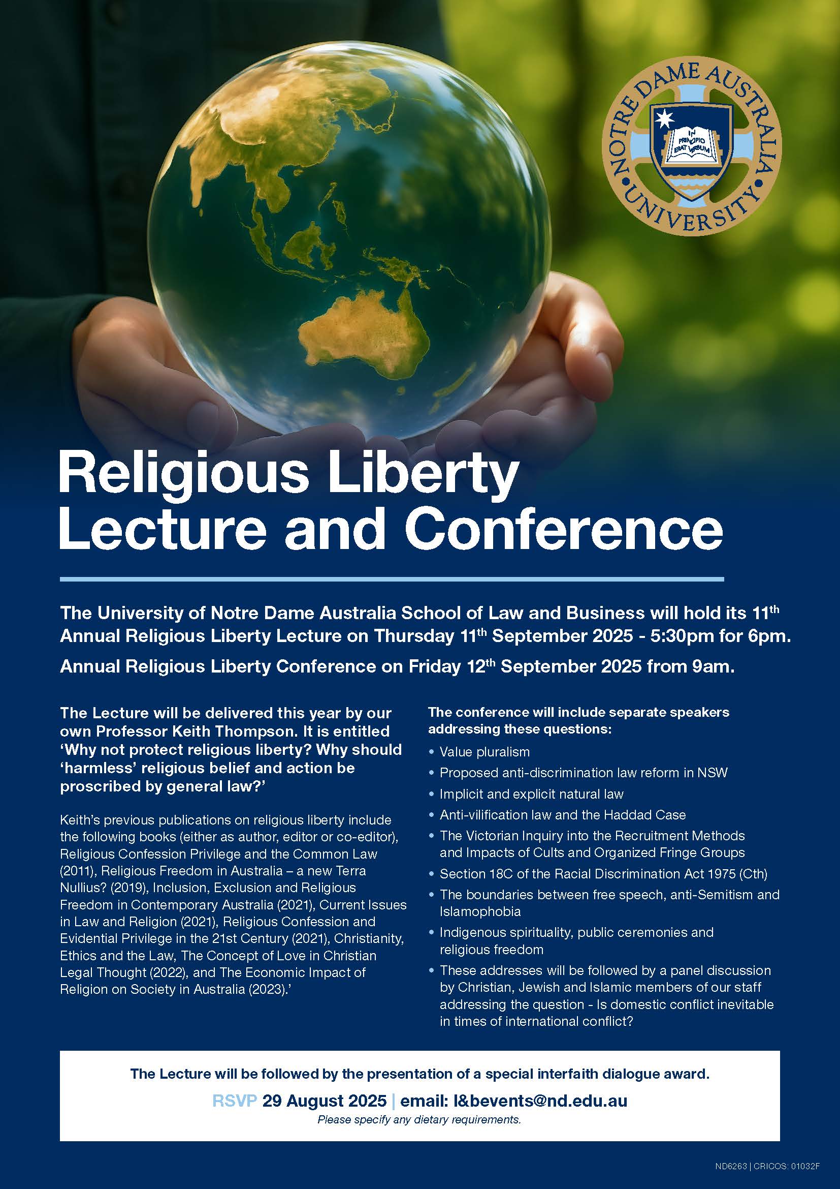 Religious Liberty Lecture and Conference 2025