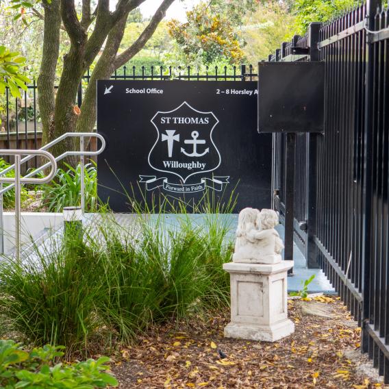 The new garden at St Thomas Willoughby new building.