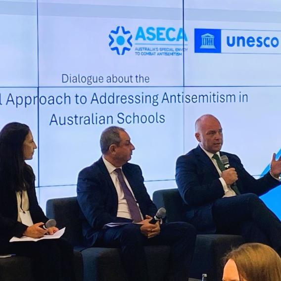 t Catholic education at the national dialogue on addressing antisemitism in Australian schools