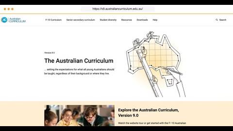 Australian Curriculum website tour: Detailed overview